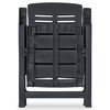 vidaXL Reclining Garden Chairs 6 pcs Plastic Anthracite