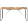 vidaXL Dining Table 160x80x75 cm Solid Rough Mango Wood