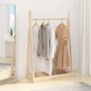 vidaXL Clothes Rack 100x45x150 cm Solid Wood Pine