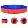 vidaXL Dog Swimming Pool | Red | PVC | Extra Large | Collapsible | Circular