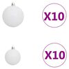 vidaXL Artificial Pre-lit Christmas Tree with Ball Set 210cm 910 Branches