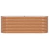 vidaXL Raised Bed Brown 240 x 80 x 81 cm Steel