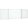vidaXL Magnetic Whiteboard Foldable 160x50x1.7 cm Aluminium