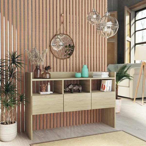 vidaXL Sideboard Sonoma Oak 105x30x70 cm Engineered Wood