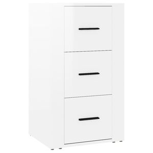 vidaXL Sideboard High Gloss White 40x33x70 cm Engineered Wood