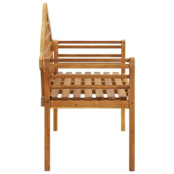 vidaXL Garden Bench 135 cm Solid Acacia Wood