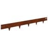 vidaXL Lawn Edging 20 pcs 100 x 12 cm Steel Rusty
