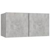 vidaXL 6 Piece TV Cabinet Set Concrete Grey Engineered Wood