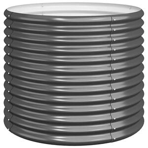 vidaXL Garden Planter | Anthracite | Powder-coated steel | Medium | Durable