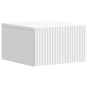 vidaXL Wall-Mounted Bedside Cabinet White 33 x 34.5 x 20 cm