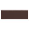 vidaXL Garden Shed Dark Brown 192x606x223 cm Galvanised Steel