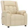 vidaXL Massage Chair Cream Fabric