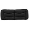 vidaXL Headboard Cushion "Hvar" Black 137 cm Double Faux Leather