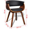 Modern Artificial Leather Wood Dining Chair 6 pcs