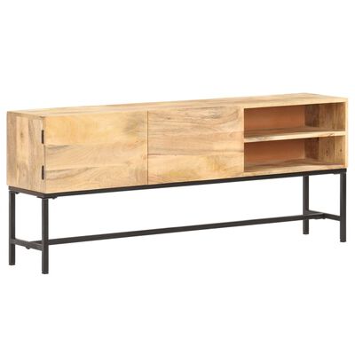 vidaXL Sideboard 145x30x60 cm Solid Mango Wood
