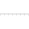 vidaXL Garden Fence with Spear Top Steel 1172x60 cm Black
