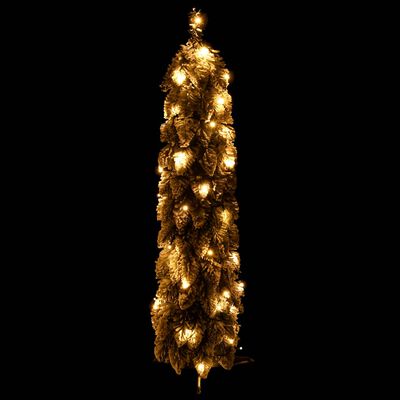vidaXL Artificial Pre-lit Christmas Tree with 30 LEDs and Flocked Snow 60 cm