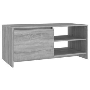 vidaXL Coffee Table Grey Sonoma 102x50x45 cm Engineered Wood