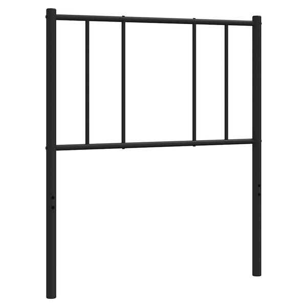 vidaXL Metal Headboard Black 90 cm