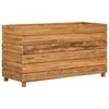 vidaXL Raised Bed 100x40x55 cm Recycled Teak Wood and Steel