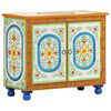 vidaXL Hand Painted Sideboard 70x35x60 cm Solid Mango Wood