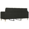 vidaXL 3-Seater Sofa Black 180 cm Fabric