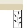 vidaXL Wall-mounted Gazebo 3x3x2.5 m Cream