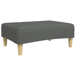 vidaXL Footstool Dark Grey 77x55x31 cm Fabric
