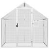 vidaXL Aviary Silver 179x100x185 cm Aluminium
