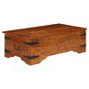 vidaXL Coffee Table Solid Acacia Wood Honey Finish 110x55x35 cm