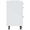 vidaXL Kitchen Base Cabinet "Lucca" High Gloss White Engineered Wood
