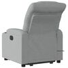 vidaXL Stand up Massage Recliner Chair Light Grey Fabric