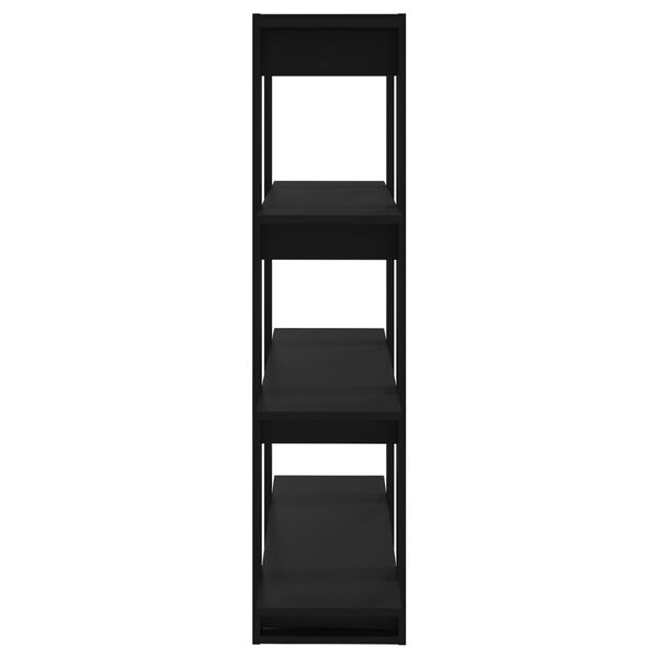 vidaXL Book Cabinet/Room Divider Black 100x30x123.5 cm