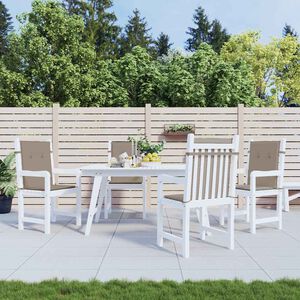 vidaXL Garden chair cushions 4 pcs Taupe 100 x 50 x 3 cm