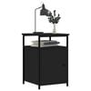 vidaXL Bedside Cabinet Black 40x42x60 cm Engineered Wood