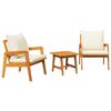 vidaXL Bistro Set 3 pcs Brown Solid Acacia Wood