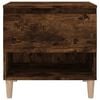 vidaXL Bedside Table Smoked Oak 50x46x50 Engineered Wood