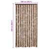 vidaXL Insect Curtain Beige and Light Brown 100x220 cm Chenille