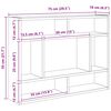vidaXL Wall Shelf High Gloss White 75x16x55 cm Engineered Wood