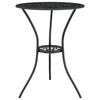 vidaXL 3 Piece Bistro Set Cast Aluminium Black