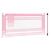 vidaXL Toddler Safety Bed Rail Pink 190x25 cm Fabric
