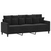 vidaXL 4 Piece Sofa Set with Cushions Black Velvet