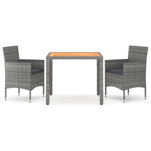 vidaXL Garden Dining Set | Grey