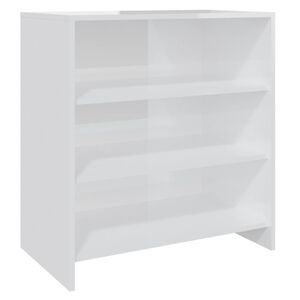 vidaXL Sideboard High Gloss White 70x40.5x75 cm Engineered Wood