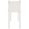 vidaXL Garden Planter White 110x31x70 cm Solid Pinewood