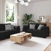 vidaXL 3 Piece Sofa Set with Cushions Black Velvet