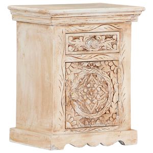 vidaXL Bedside Cabinet 40x30x50 cm Solid Mango Wood