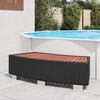 vidaXL Spa Step Poly Rattan 92x45x25 cm Black