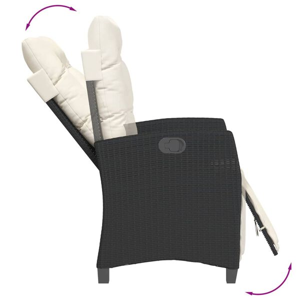 vidaXL 7 Piece Garden Dining Set with Cushions Grey Poly Rattan