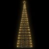vidaXL LED Christmas Tree Warm White 100.5 x 100.5 x 304 cm Iron